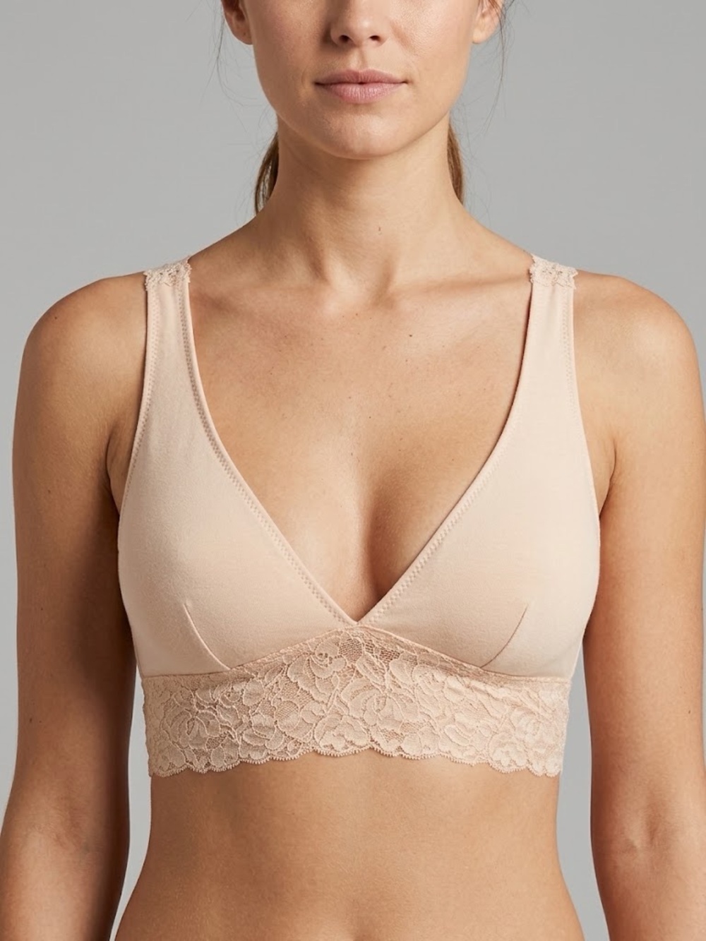 Wishlist - Lace-Trim Wireless Bralette